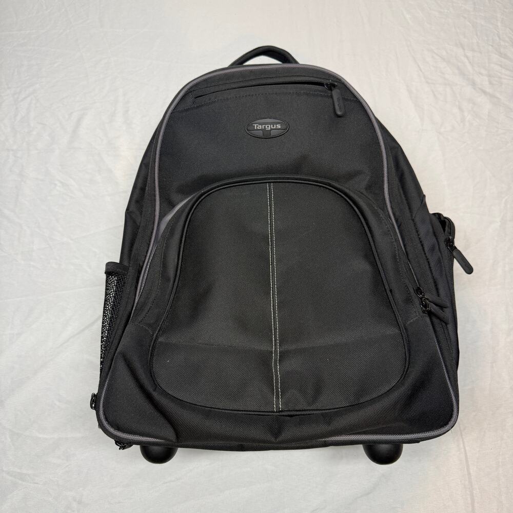 Targus TSB750US 16" Compact Rolling Laptop Backpack Wheeled Travel Bag Black